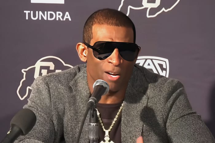 Deion Sanders in postgame press conference at Oregon